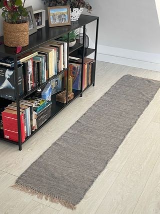 Tappeto per Corridoio Grigio 225x45 cm