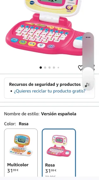 Ordenador infantil Vtech y microfono fisher price