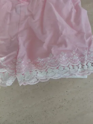 Pijama Verano Niña Blanco y Rosa