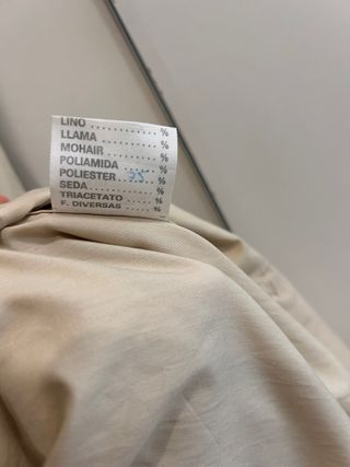 Gabardina beige hombre talla L