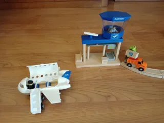 Circuito de trenes de madera