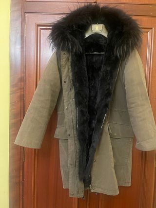 Parka Max Mara forrada piel
