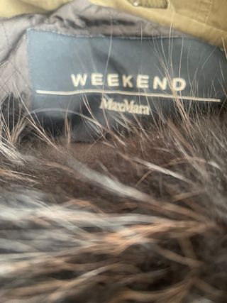 Parka Max Mara forrada piel