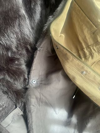 Parka Max Mara forrada piel