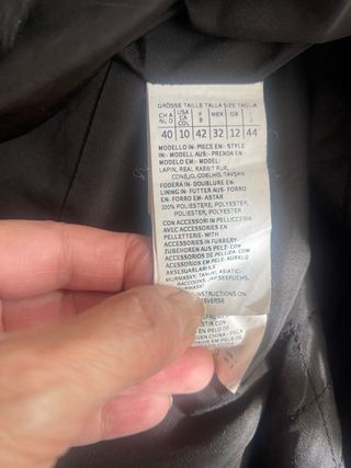 Parka Max Mara forrada piel