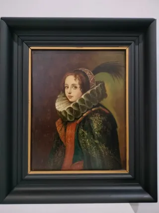 Pareja de retratos de época.