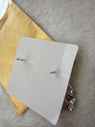 Pendientes grandes plateados sin estrenar