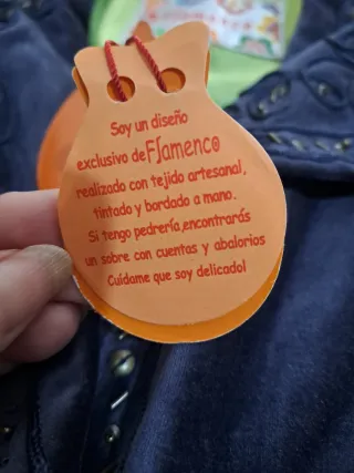 Abrigo Terciopelo Flamenco con Etiqueta