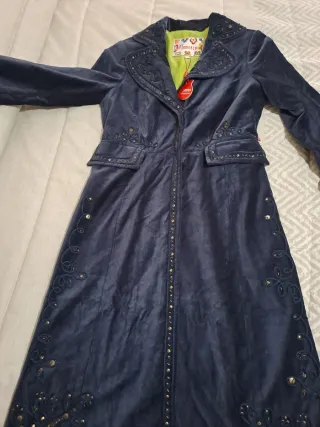 Abrigo Terciopelo Flamenco con Etiqueta