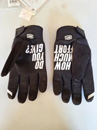 Guantes 100% Moto Enduro/Motocross Negro