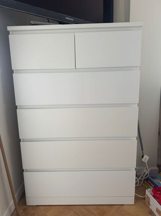 Cómoda IKEA blanca nueva  Serie MALM