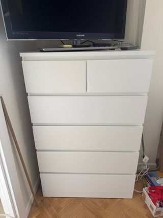 Cómoda IKEA blanca nueva  Serie MALM