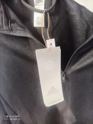 Sudadera Adidas Negra con Cremallera