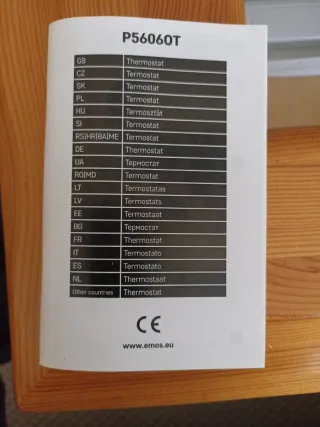 Cronotermostato Digital EMOS P56060T