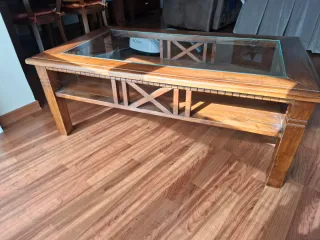 Mesa de centro Banak Importa madera y cristal