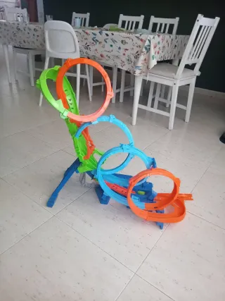 Hot Wheels 4 Loopings Colisión