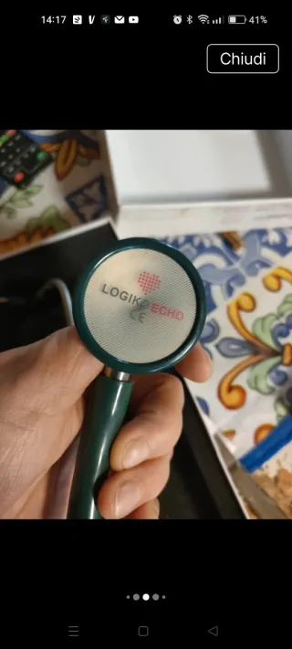 Stetofonendoscopio cardiologico acciaio