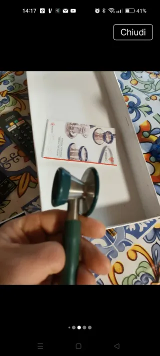 Stetofonendoscopio cardiologico acciaio