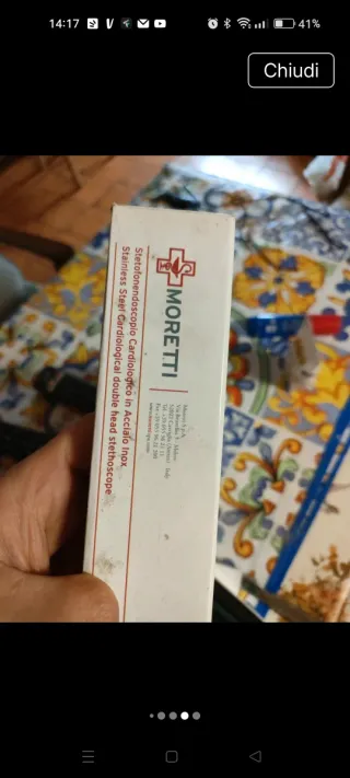 Stetofonendoscopio cardiologico acciaio