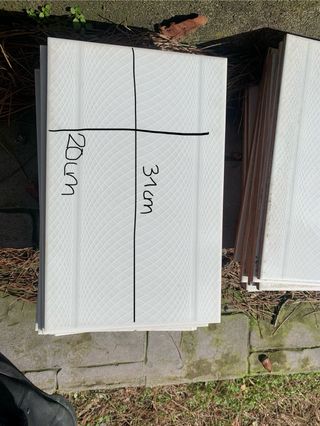 Lote de 30 azulejos blancos 20x31 cm (baño/cocina)