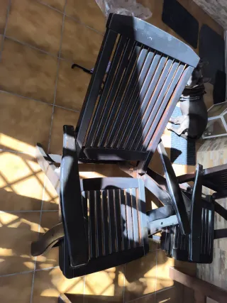 Mesa y 2 sillas de jardín/porche