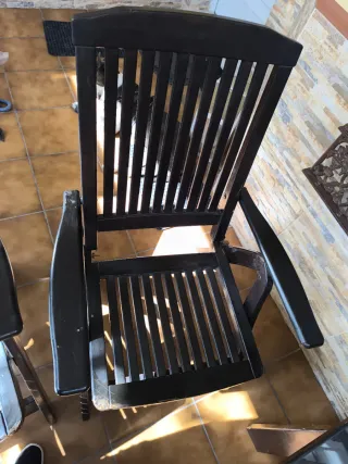 Mesa y 2 sillas de jardín/porche