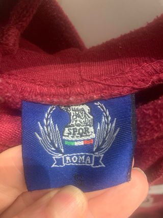 Felpa Piazza Italia Rossa con Stampa Roma