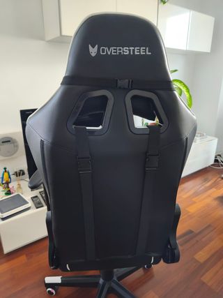 Silla Gaming Oversteel Negra y Blanca Como Nueva