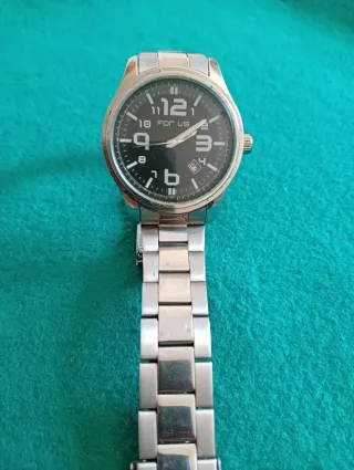 Reloj FOR US Acero Caballero Negro/Plata