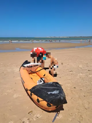 Kayak hinchable 2 plazas naranja