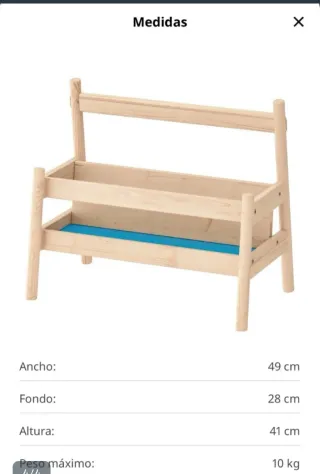 Expositor de libros infantil Ikea flisat