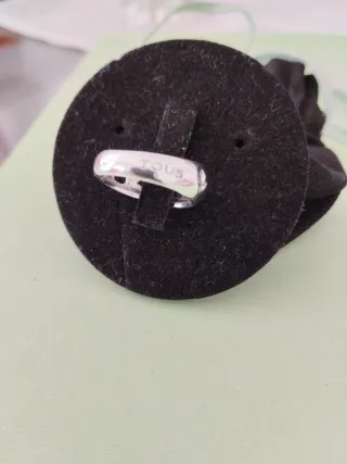 Anillo Tous Plata Calado iconos Logo. Original