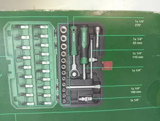 270° Carraca Giratoria PARKSIDE con Accesorios