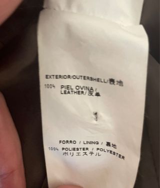 Chaqueta Adolfo Dominguez Piel Ovina Ante Verde Ol