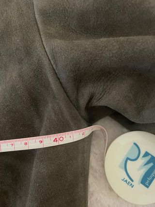 Chaqueta Adolfo Dominguez Piel Ovina Ante Verde Ol