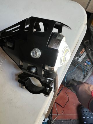 Faros largo alcance moto con interruptor