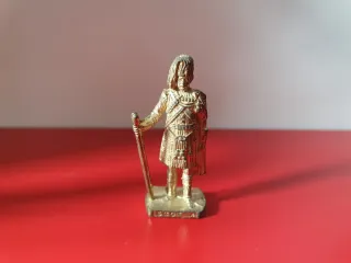 Soldatino Metallo Dorato Scot 4 Kinder Vintage