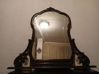 Espejo de madera años 50