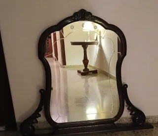 Espejo de madera años 50