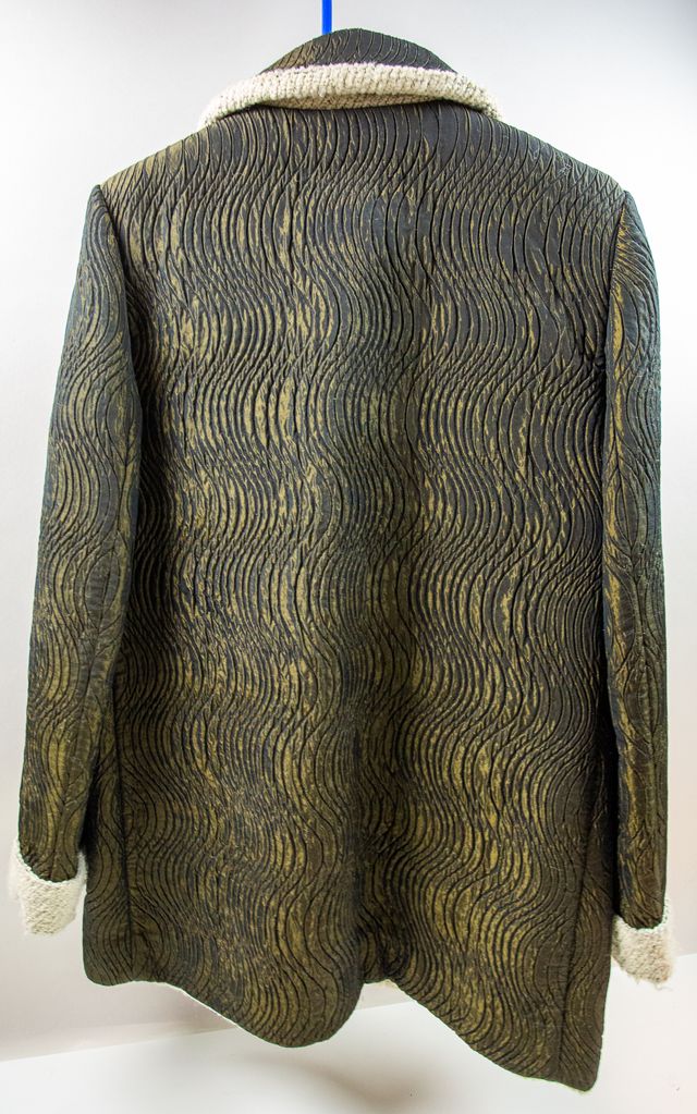 Chaqueta larga Bugiarda Made in Italy Oro Verde