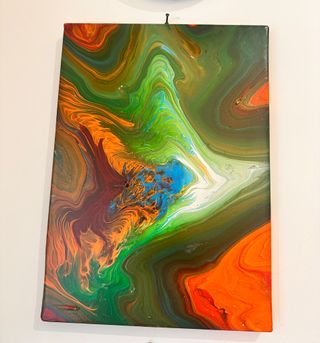 Set 3 Quadri Astratti Multicolore