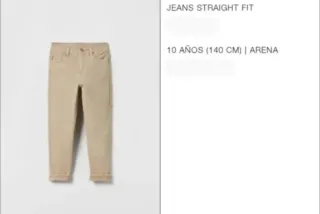 Pantalón Zara Niño T.10 Nuevo