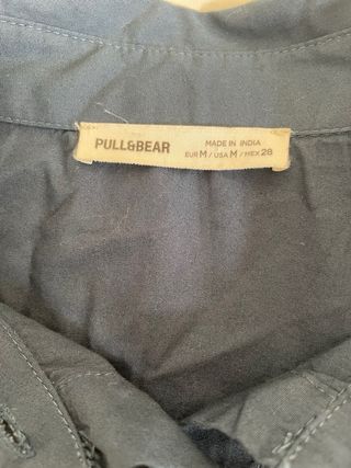 Camisa cropped Pull&Bear azul