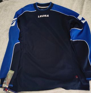 Felpa Training Legea blu e bianca TG L