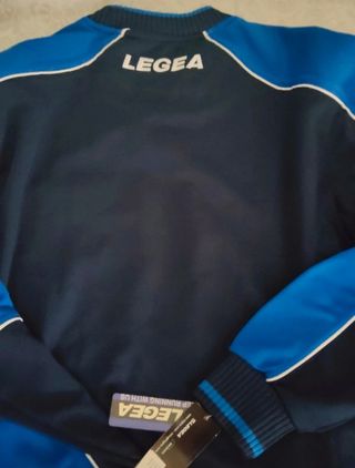 Felpa Training Legea blu e bianca TG L