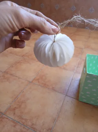 Lote adornos Navidad papel y yute