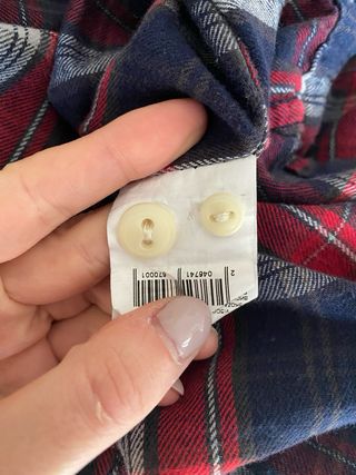 Camicia con cappuccio a quadri taglia M