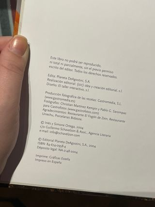 Libro Arroces y pastas Ines y Simone Ortega