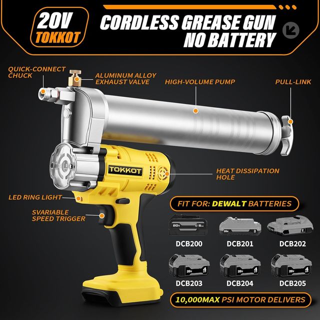 Pistola Engrasadora 20V Tokkot
