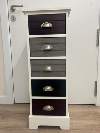 Mueble auxiliar 5 cajones